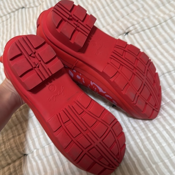 Joules Red Women Ankle Rain Boots Size‎ 7 - Picture 7 of 7